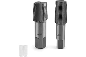 DEANKEJI 2 adet boru kılavuzu seti, 1/2 inç vida açıcı, 3/4 inç vida kılavuzu seti, plastik saklama kutulu, boru dişli bağlan