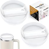 40oz Cup Lid Replacement Cut for Fabenyok Stanley Cup, 2 Pack Transparent Replacement Lid for Stanley Travel Tumbler, Stanley B