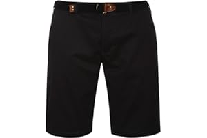 Pierre Cardin Hommes 100% Coton Classique Tressé Ceinture Chino Shorts