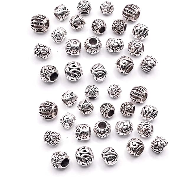 Nbeads 20 Pz Perline In Lega Con Distanziatore Sciolto Con Con Ciondoli Perline Forniture Artigianali Ciondoli Per Bracci - Foto 9