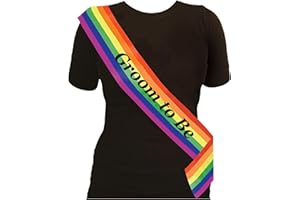 We Personalize Gay Pride sash Groom To Be Rainbow Sash,Gay Pride/Marches/LGBT/Parties & Events Unique, funny, novelty sash, Hen Night, Stag Do, LGBTQPlus