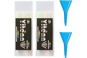 YiTenn 100 Stück Premium Cones, 5 Farben, 108mm King Size Hülsen, Konisch gedreht, mit Packschläuchen Enthalten und 1 Trichter (100 Stück)