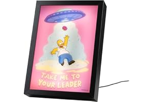 Grupo Erik: Quadro LED I Simpsons Lamina decorativa Illuminata per cameretta ragazza, stanza bambine/Decorazione The Simpsons Ufficiale Gadget