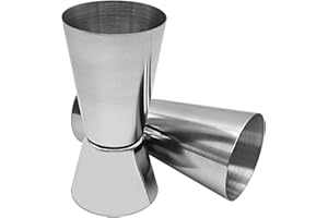 ANQFZQE Spirit Measures 25ml 50ml - 2 Pcs Stainless Steel Shot Measures for Spirits, Alcohol Measure Set for Spirits, Jigger Spirit Measure for Bar Cocktail Shot Measure