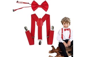 XENQITO 1Pcs Hosenträger Set, Kinder Hosenträger, Hosenträger Kinder, Y-Form Einstellbar Hosenträger, Verstellbare Hosenträger im Set für Jungen und Mädchen, Hosenträger Breit Elastisch, Einheitsgröße