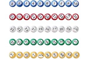 ZGHHC 1 Satz Bingo-Kugeln, Direkter Ersatz Für Zubehör, Nummerierte Bingo-Kugeln, Langlebige, Universelle Tally-Kugeln, Tombola-Kugeln Für Partys, Nächte, Spiele