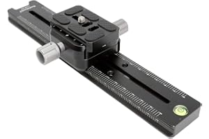 koolehaoda 240mm Professional Rail Nodal Slide Metal Quick Release Clamp, Dual Dovetail Camera Bracket Mount med dubbelsidig