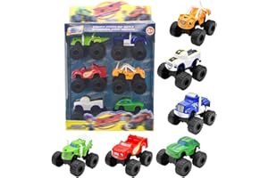 HOXSNII Macchinine Giocattolo per Bambini, 6 Pezzi Giocattolo Modello Macchinine Tirare Indietro Veicoli Mini Toys Cars Set di Macchinine Stunt Toy Car Modellino Veicolo Regalo per Bambini