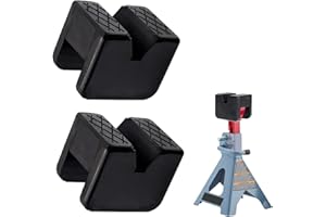 YuanYouTong 2 Pcs Car Jack Pad Slotted Trolley Jacking Rubber Blocks Jack Pad Adapter for Trolley Jack, Axle Stands and Floor Jack, 2-3 Ton Universal Slotted Frame Rail Pinch Welds Protector