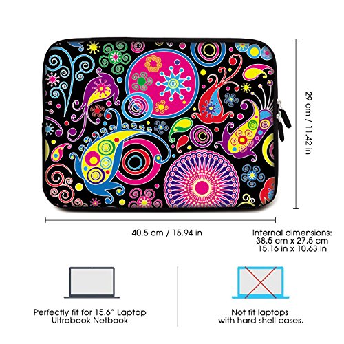 Sidorenko Laptop Tasche f  r 15 - 15 6 Zoll   Universal Notebooktasche Schutzh  lle   Laptoptasche aus Neopren  PC Computer H  lle Sleeve Case Etui  R