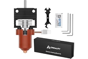 Creality 2025 Official K1/K1 Max/K1C/K1 SE Upgrade Ceramic Heating Block Hotend Kit, Unicorn Quick Swap Nozzle Kit, All-Metal Integrated Design Kit for K1 Series 3D Printers (Terminal with Buckle)
