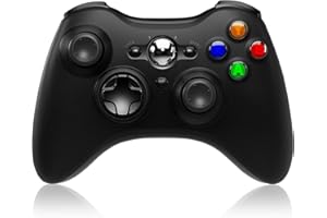 SWCTIM Xbox Controller Wireless Compatible with Xbox One S/X/Xbox Series S/X,Windows PC,Xbox One Controller with 2.4GHz Wireless Adapter,with 3.5mm Headphone Jack,Black