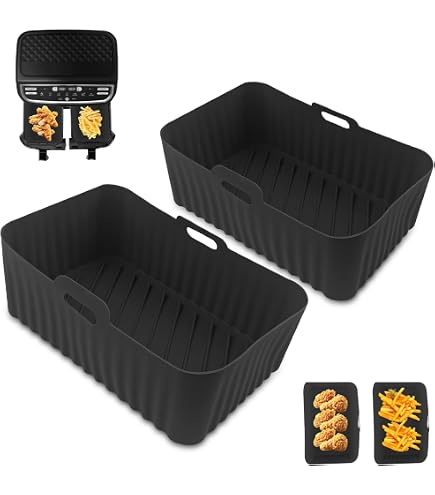 100 Feuilles Papier Cuisson Air Fryer 22x14cm - Rectangulaire Antiadhésif - Pour Ninja, Cecotec