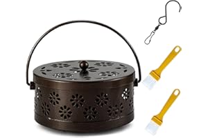 FUNRELAXER Incense Stick Holder, Mosquito Coil Holder, Mosquito Spiral, Portable Incense Holder, Stylish and Practical Solution for Mosquito Repellent and Room Fragrance