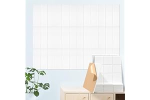 Yrendenge Quadratische Akustikplatten, 12 Stück Akustikplatten Selbstklebend Schalldichte Akustikpaneele, Hoher Dichte Schalldämmung Wand Panel Schallabsorber Wand für Wohnzimmer Studio Dekor, Weiß