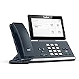 Yealink Network MP58 IP Power over Ethernet, Smart Corded Business Desk Phone with Optimal HD Audio and 7 inch (1024x600 Pixel) Capacitive LCD Adjustable Touch Screen (Microsoft Teams Edition)-Black
