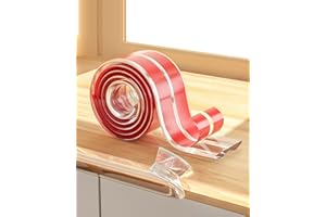 GEMOKRT Andizun 6M Transparente Protection Table Bebe, Coin de Table Protection Bebe, Protection Universelle Protecteur des Bords et Angles de Placard, Non Toxique sans Odeur Bande Protection Meuble