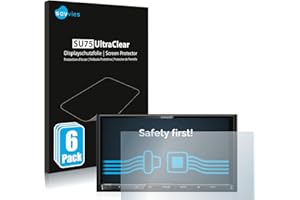 savvies Protector Pantalla para Kenwood DMX 8020 DABS (6 Unidades) Película Ultra Transparente