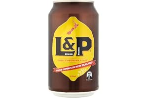L&P Lemon & Paeroa Soft Drink (355ml) - Pack of 2