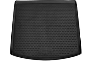 ‎LEMENT Element Passgenaue Premium Antirursch Kofferraummatte Laderaumwanne passend für SEAT Leon ST, Kombi | 100% passgenaue Antirutschmatte Auto, Gummimatte Auto