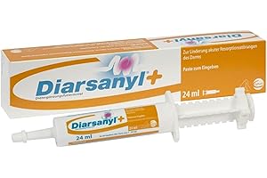 Ceva Diarsanyl Plus | 24 ml Injektor | Paste zum Eingeben in das Maul | Kann zur Linderung akuter Resorptionsstörungen des Darms bei Katzen und Hunden beitragen