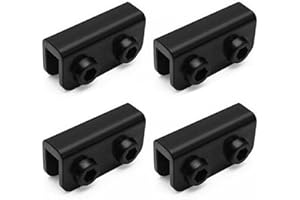 BODYA 4 x 2-Wege-Pop-Up-Pavillon-Ersatzverbinder, Ersatzteile, rechteckige Halterungs-Set, schwarz