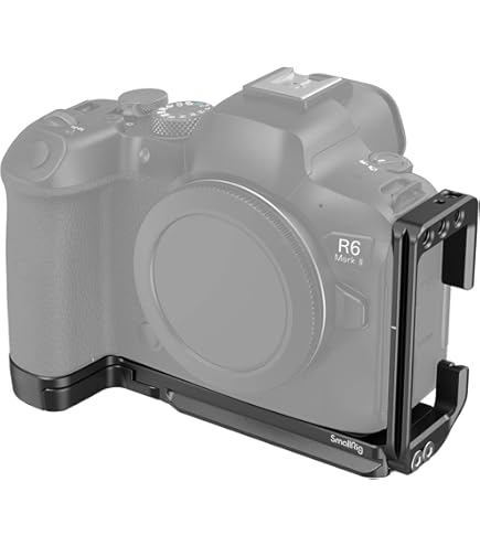 FOTGA Placa De Liberación Rápida L Soporte Para Cámara Canon EOS R10, Placa Base Extensible Para Trípode Arca-Swiss, Placa Vertical Para DJI RS2/RSC2/RS3/RS3 PRO/RS3 Mini Estabilizador (soporte L