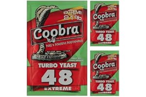 Coobra HUGBERT 48 Extreme Vodka Brennhefe Alkohol Gärhefe Hefe Schnaps Brennhefe TOP, 3 Stück