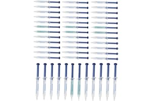 funchic 35% Teeth Whitening Gel Refills Bleaching Gel 40PCS 3ml Tooth Whitener Gel, 8PCS 3ml Remineralization Gel, Used at Home, Office, Traveling etc