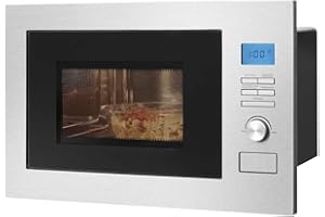 Bomann 3in1 Einbau-Mikrowelle mit Grill und Heißluft, Microwave, 25 L Garraum, 8 Automatikprogramme, Auftaufunktion, inkl. Gr