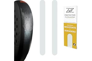 ZRZ Protector Pala de Padel Transparente - Paquete de 1/2/3/5 - Protector Padel Rugoso y Ligero para la Cabeza de la Raqueta - Padel Accesorios Duradero y Fácil de Sustituir - Dimensiones 35x370mm.