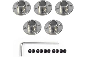 ANBOO 5 Stück 6 mm Flansch Wellenkupplung, Rohrhülse Flansh, starre Führungsmodell-Kupplungszubehör, Flanschsitz Wellenachsenbeschläge für RC Modell Motoren