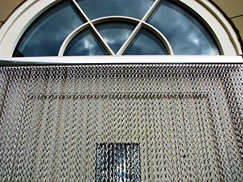 Vermatik Premium Aluminium Chain Link Fly Curtain, Insect Door Screen - 10 Year Warranty - 99cm x 210cm