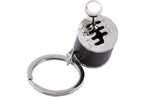 GZD Kreatywna Część Automatyczna Model Metalowy Brelok Gadżety do Kluczy, Mini Zabawka Polerowany Metal Sześć Prędkości Ręczna Przekładnia Zmiana Biegów (Czarny)