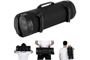 YZBBSH Sandbag 5 kg 10 kg 15 kg 20 kg 25 kg 30 kg Regolabile Sacco di Sabbia Fitness Training Power Bag ​per Migliorare Equilibrio, Forza, flessibilità, coordinazione e circolazione,30kg,Black