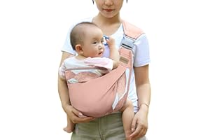FUNUPUP Tragetuch Baby Babytrage Neugeborene ab Geburt Verstellbare Babytrage Baby Tragetuch Neugeborene Trage Baby für Baby Tragetuch Neugeborene Kleinkinder bis 20Kg Pink