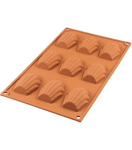 Silikomart SF025 – Moule Silicone 20 Financiers Individuels 49x26 Mm – Anti-adhésif, Made In Italy, Qualité Platine