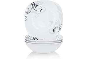 VEWEET, série ZOEY, bols de salade, saladiers, 4 pièces, 1050ml_606g