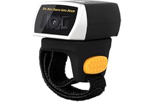 NETUM Wearable Ring Mini Bluetooth Barcode Scanner Wireless 1D CCD Bar Code Reader for Mobile Payment Computer Screen Support Android/iOS/Windows NT-R3