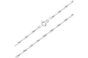 Schöner-SD Singapurkette Silberkette Halskette gedreht 925 Silber