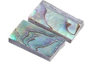Astibym Abalone Shell Guitar Inlay Griffbrett, 10 Stück Abalone Shell Inlay Natürliche Gitarren Inlay Material Gitarren Griffbrett Inlays Materialien
