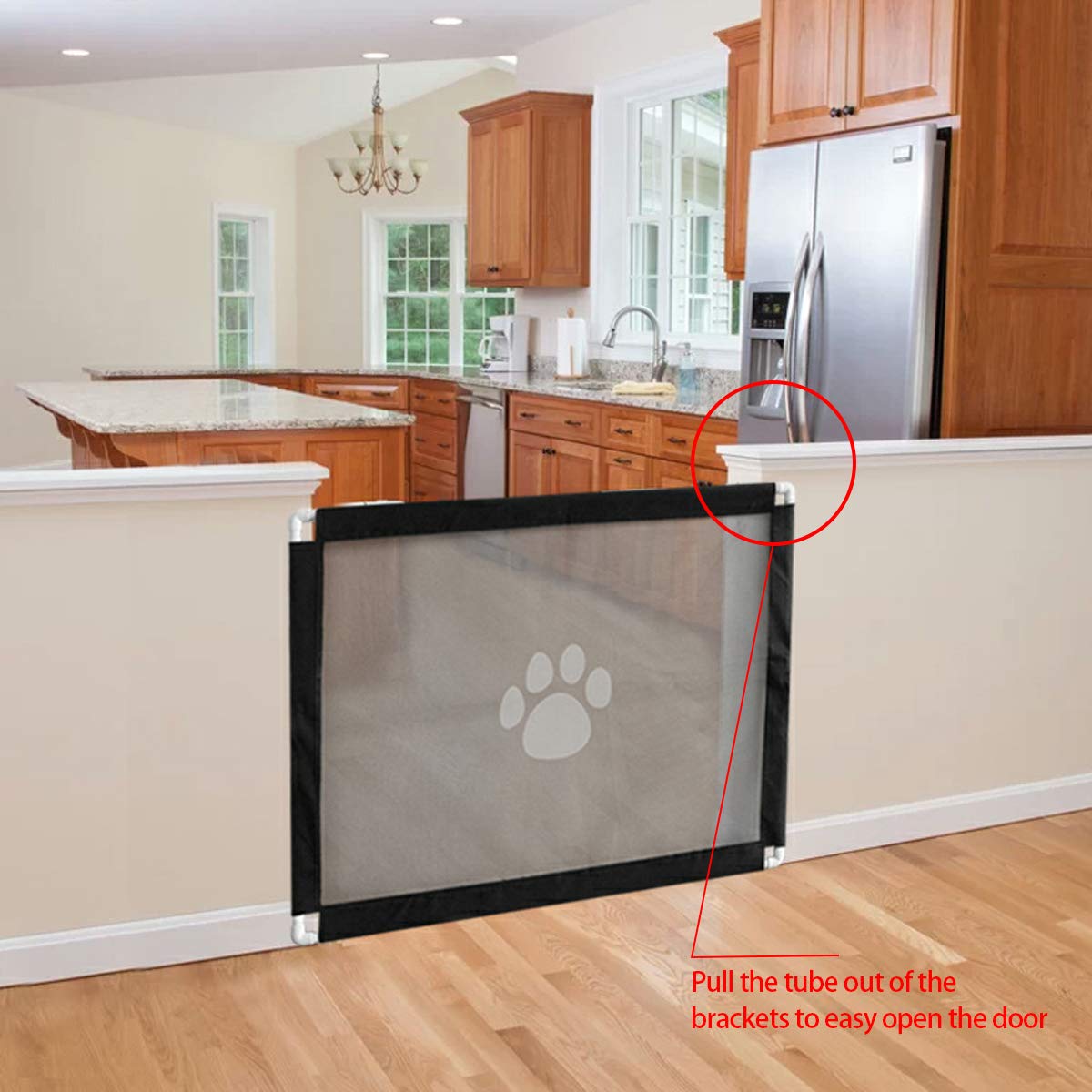 Petcute Dog Gate Retractable Baby Gates For Dogs Dog Gate For