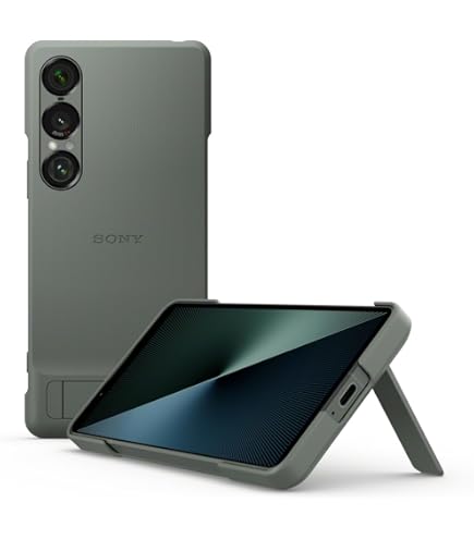 Hiooloon For Xperia 1 VII Clear Case Magnetic Compatible With MagSafe, Built -in 2-Way Kickstand [Horizontal & Vertical Stand] Crystal Clear Slim Fit Rugged Phone Cover Shockproof (Clear