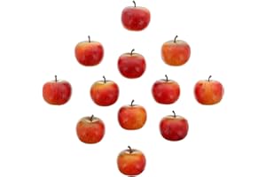 khevga Deko Apfel aus Kunststoff in rot 5 cm - 12er Set