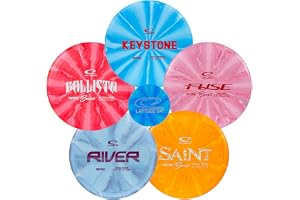 Latitude 64 retro burst disc-golfskivor set (5-pack) – perfekt för nya till mellanspelare