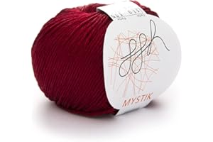 ggh Mystik - 119 - Escarlata - Mezcla de algodón y viscosa - mediano - Ovillo de 50gr. - 110m - Agujas: 3,5-4,5 - tejer, ganchillo