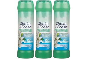 ZOPPER Duzzit Shake & Fresh Pack of 3 500gm Carpet Odour Neutraliser Lily Blossom Freshens Carpet & Rugs Simply Sprinkle & Vaccum