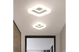 EIDEARAY LED Ceiling Light,36W 2880LM Modern Bathroom Ceiling Lights 4000K,Square LED Ceiling Lights for Bedroom Hallway Office Kitchen Living Room(White)