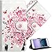 Price comparison product image COTDINFOR Huawei Y6 2018 Cover 3D Effect Painted Premium PU Leather Wallet Cover Case With Magnetic Clasp Shockproof Bumper Case Card Holder for Huawei Y6 2018 Flower Tree Cat YX.