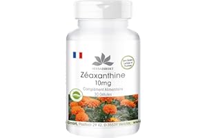 HERBA DIREKT Zéaxanthine 10mg - 30 gélules - Végan - 50mg d'extrait de tagète | Warnke Vitalstoffe